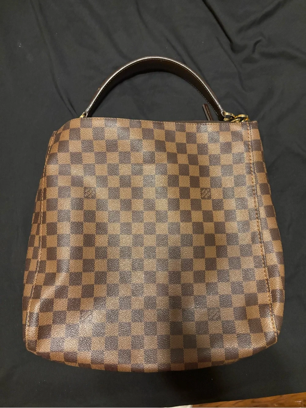 Louis Vuitton Brown Checkered Shoulder Bag
